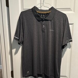 Eddie Bauer Men's XL Charcoal Polo Shirt